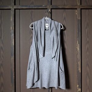 LED Oversized Poncho Wrap Small Asymmetrical Leisure Layers Pocket Bohemian Grey